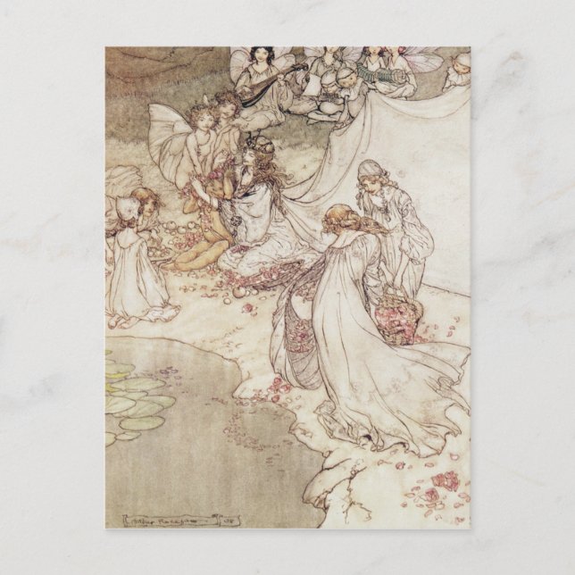 Carte Postale Arthur Rackham | Illustration pour un conte de fée (Devant)