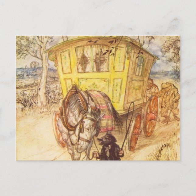 Carte Postale Arthur Rackham - Le Vent Dans Les Saules (Devant)