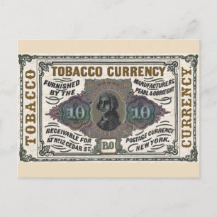 Carte Postale Article promotionnel de tabac vintage - colorized