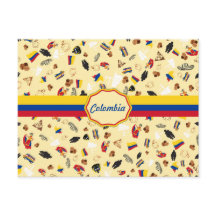 Articles célèbres de la Colombie avec le drapeau