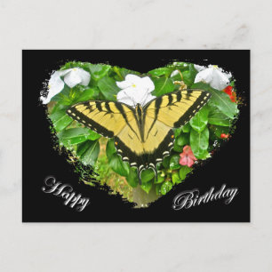 Carte Postale Articles de papillon d'hiver de tigre d'anniversai