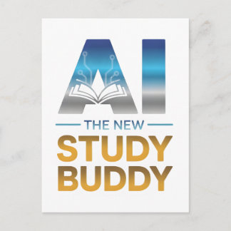 Carte Postale Artificial Intelligence Study Buddy Design