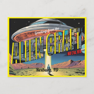Carte Postale Artisanat Alien rétro