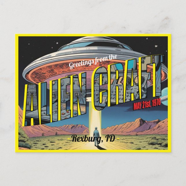 Carte Postale Artisanat Alien rétro (Devant)