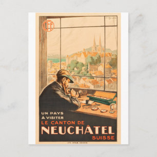Carte Postale Artisanat en Neuchatel, Suisse, voyage vintage