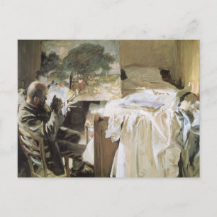 Carte Postale Artiste dans son studio par John Singer Sargent