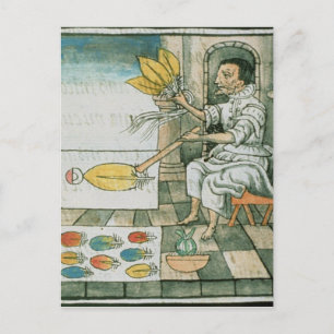 Carte Postale Artiste de plumes aztèques
