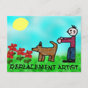 Carte Postale Artiste de remplacement