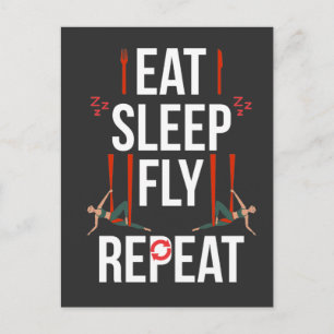 Carte Postale Artiste de Yoga Aérien Gymnastique Danse Aerialist