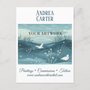 Carte Postale Artiste peintre promotionnel