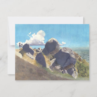 Carte Postale Artiste sur la côte californienne