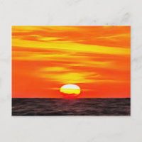 Artistic Orange Aegean Sunset Akyaka