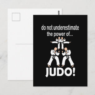 Carte Postale Arts martiaux de self-défense Judo Taekwondo