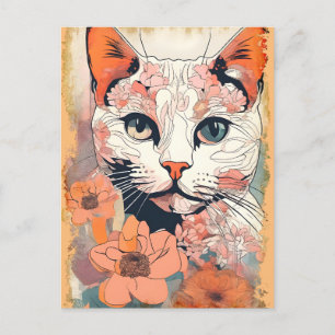 Carte Postale Artsy Cat