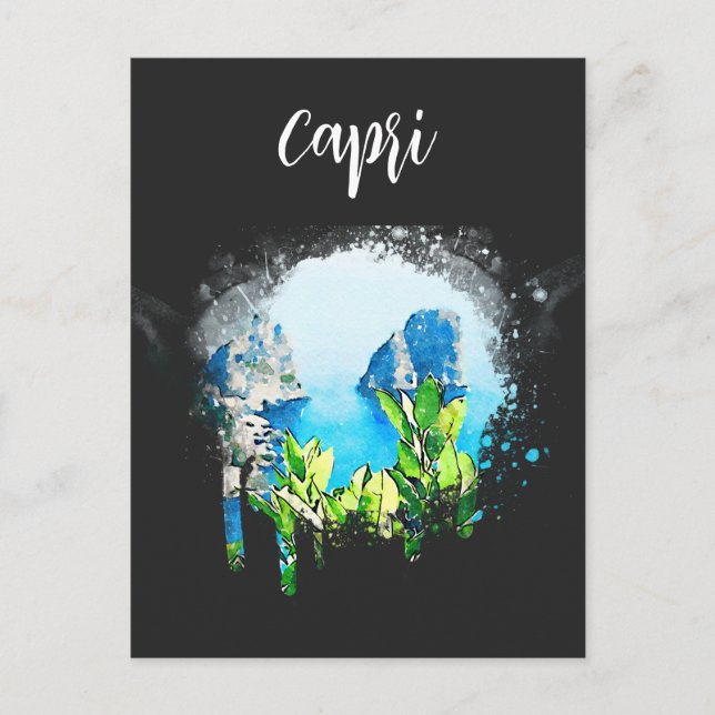 Carte Postale *~* Artsy ITALIE ITALIE CAPRI Italien (Devant)