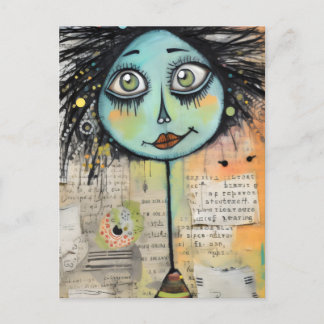 Carte Postale Artsy Ladies 2 yeux verts