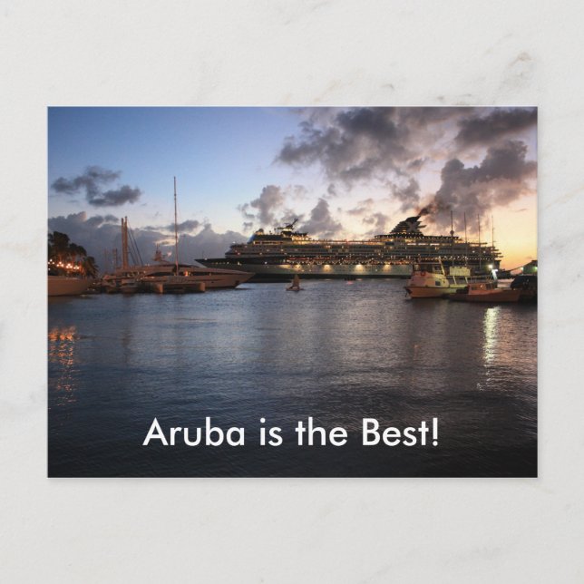 Carte Postale Aruba est la meilleure ! (Devant)