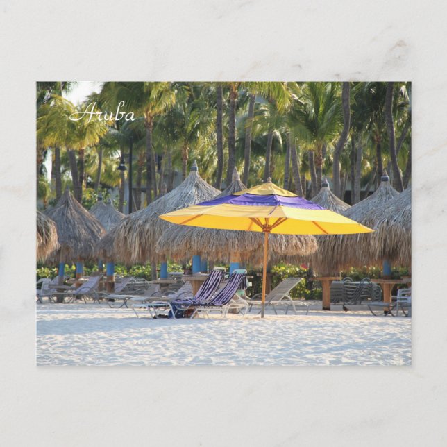 Carte Postale Aruba, Plage, Photographie, (Devant)