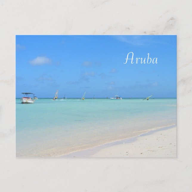 Carte postale Aruba Sailboard (Devant)