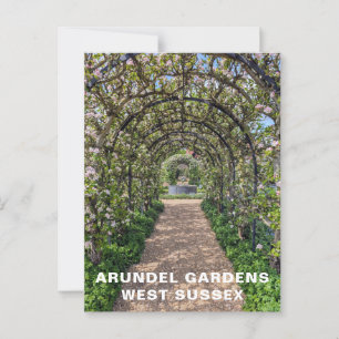Carte Postale Arundel Gardens au printemps, ouest du Sussex Phot