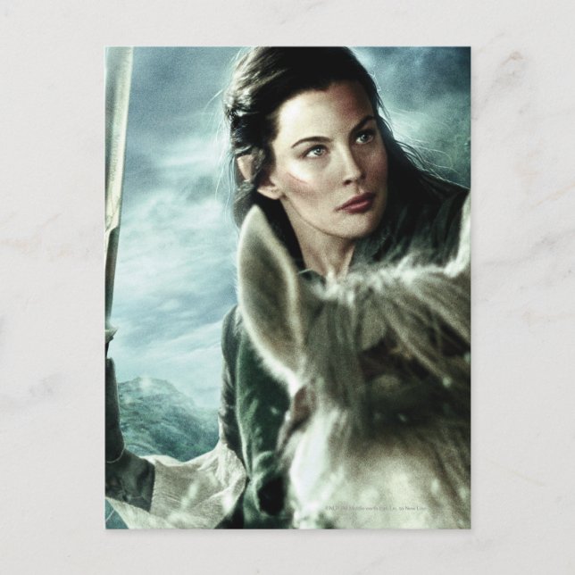 Carte Postale ARWEN™ en neige et épée (Devant)