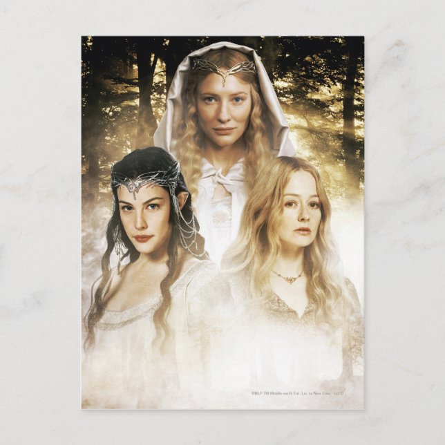 Carte Postale ARWEN™, Galadriel, Eowyn (Devant)
