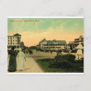 Carte Postale Asbury Ave., Asbury Park, New Jersey Vintage