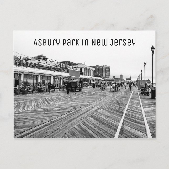 Carte Postale Asbury Park Beach dans le New Jersey (Devant)