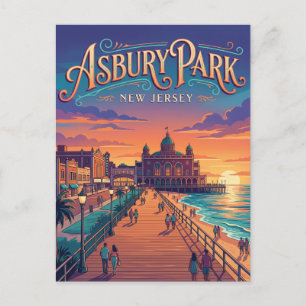 Carte Postale Asbury Park New Jersey