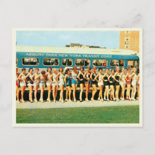 Carte Postale Asbury Park NJ, concours de beauté Vintage