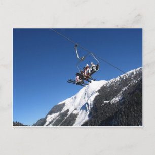 Carte Postale Ascenseur de ski