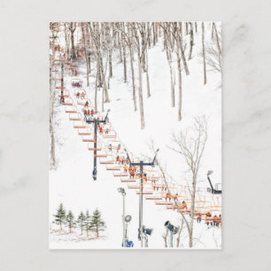 Carte Postale Ascenseur de ski