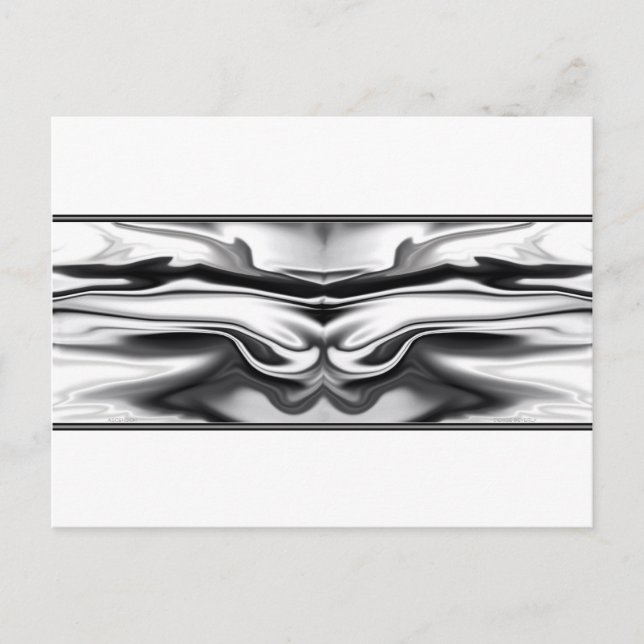 Carte Postale Ascension - chrome ange abstrait (Devant)