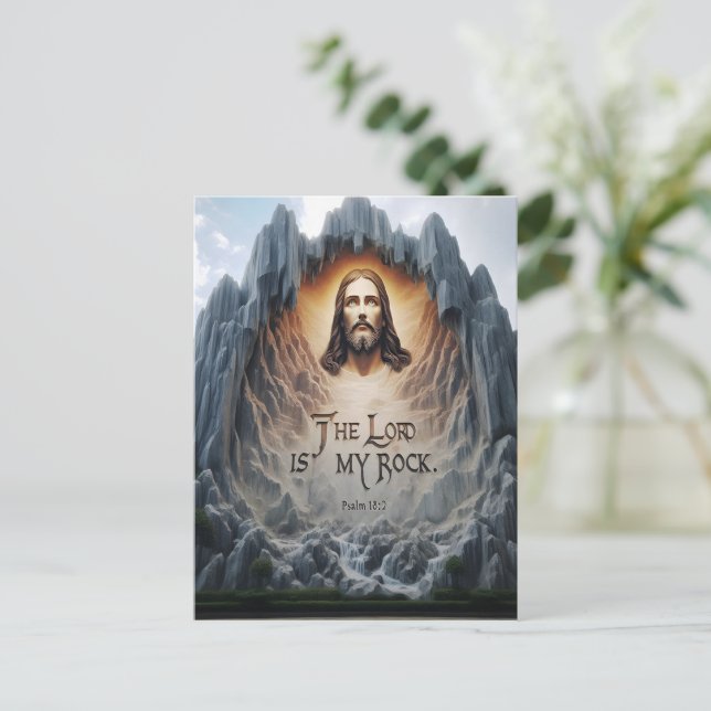 Carte Postale Ascension Divine : Le Seigneur Est Mon Rocher (Debout devant)