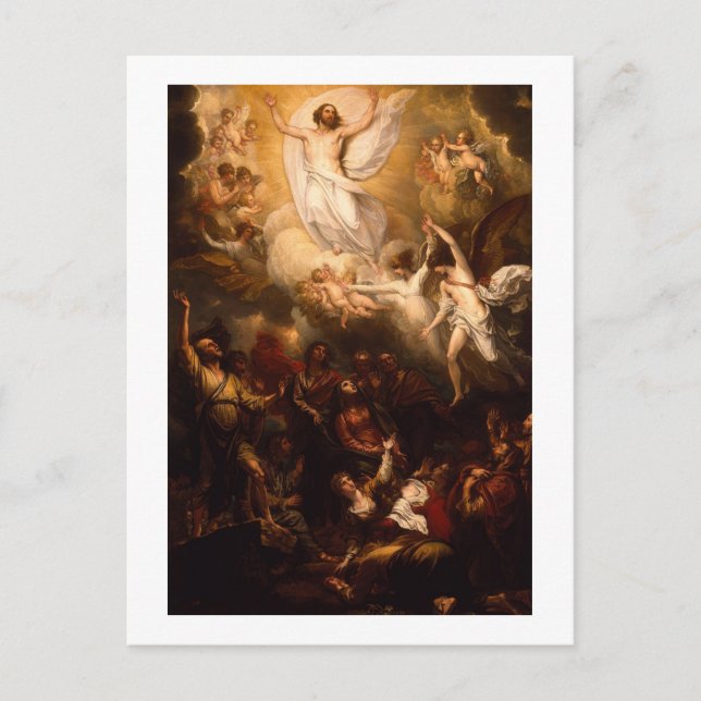 Carte Postale Ascension du Christ avec les anges (Devant)