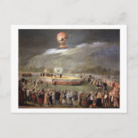 Ascension en ballon dans les jardins d'Aranjuez, c