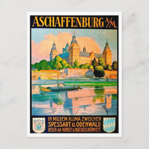 Carte Postale Aschaffenburg, Allemagne, Schloss Johannisburg