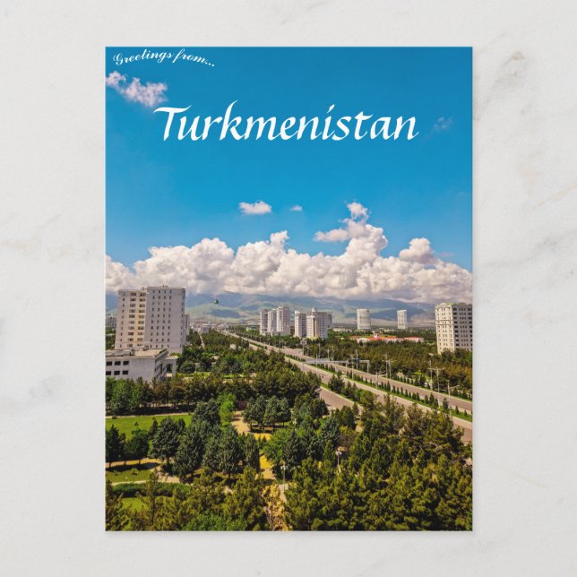 Carte postale Ashgabat Turkménistan (Devant)