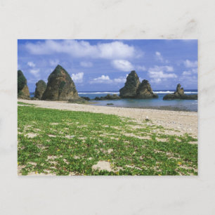 Carte Postale Asia, Japan, Okinawa, Yambaru Coastline, Sea