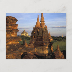 Carte Postale Asia, Myanmar, Bagan. Ancient temples and
