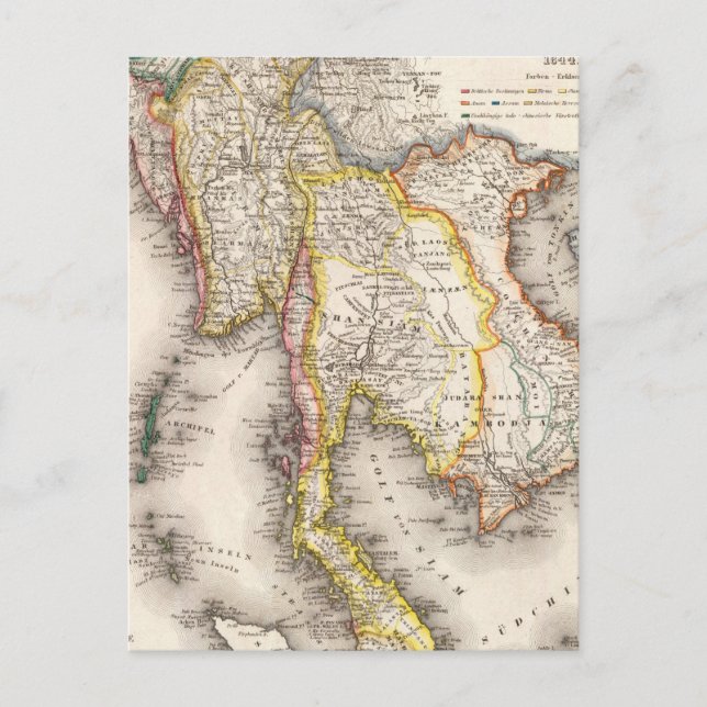 Carte Postale Asie du Sud (Devant)