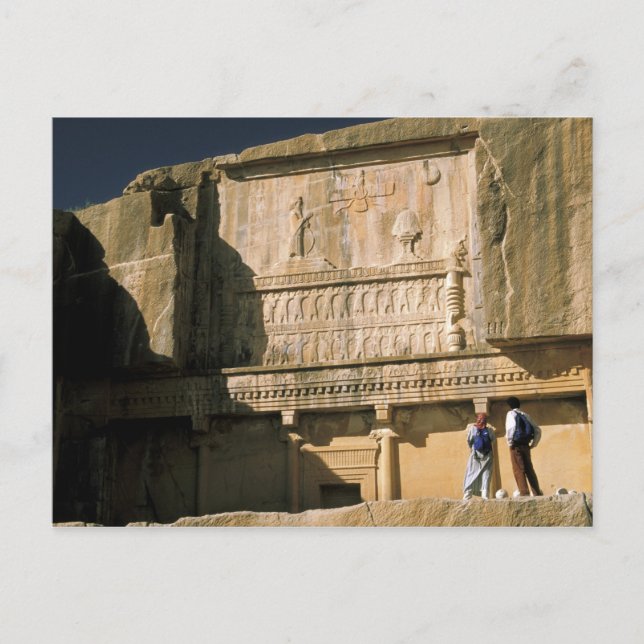 Carte Postale Asie, Iran, Persépolis.Tombe de Darius le Grand. (Devant)