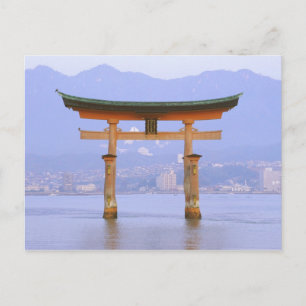 Carte Postale Asie, Japon, Hiroshima. Mivaiima. Porte Torii