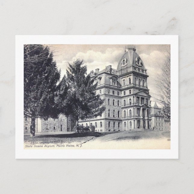 Carte Postale Asile fou de Greystone, Plaines de Morris, New Jer (Devant)