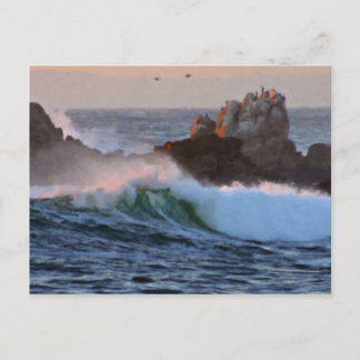 Carte Postale Asilomar Beach Wave Big Sur California Peint