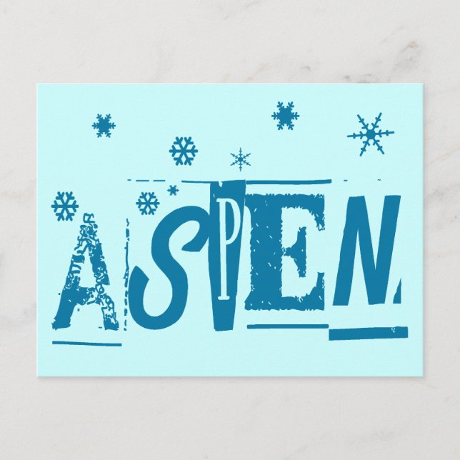 CARTE POSTALE ASPEN (Devant)