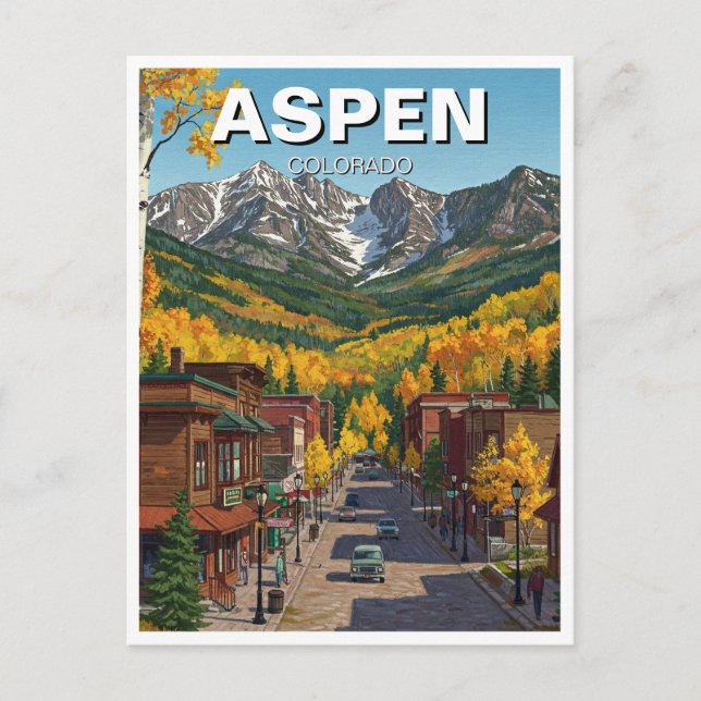 Carte Postale Aspen Colorado Voyage (Devant)