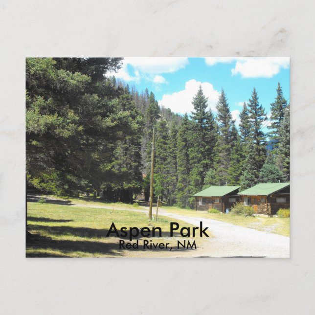 Carte Postale Aspen Park Red River, NM (Devant)