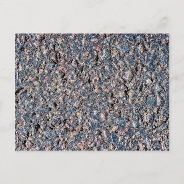 Carte Postale Asphalte et texture de galets (Devant)
