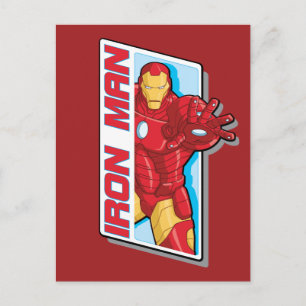 Carte Postale Assemblage des Avengers Iron Man Graphique